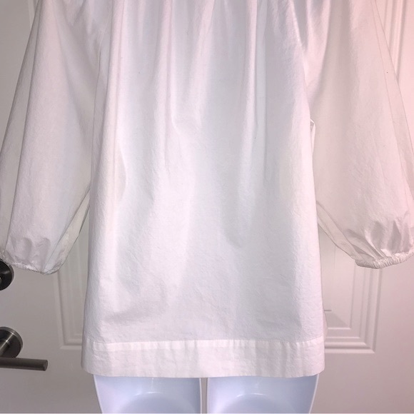 🔴 4/$15 H&M off-white cotton peasant lightweight top blouse size S in EUC - Picture 11 of 14